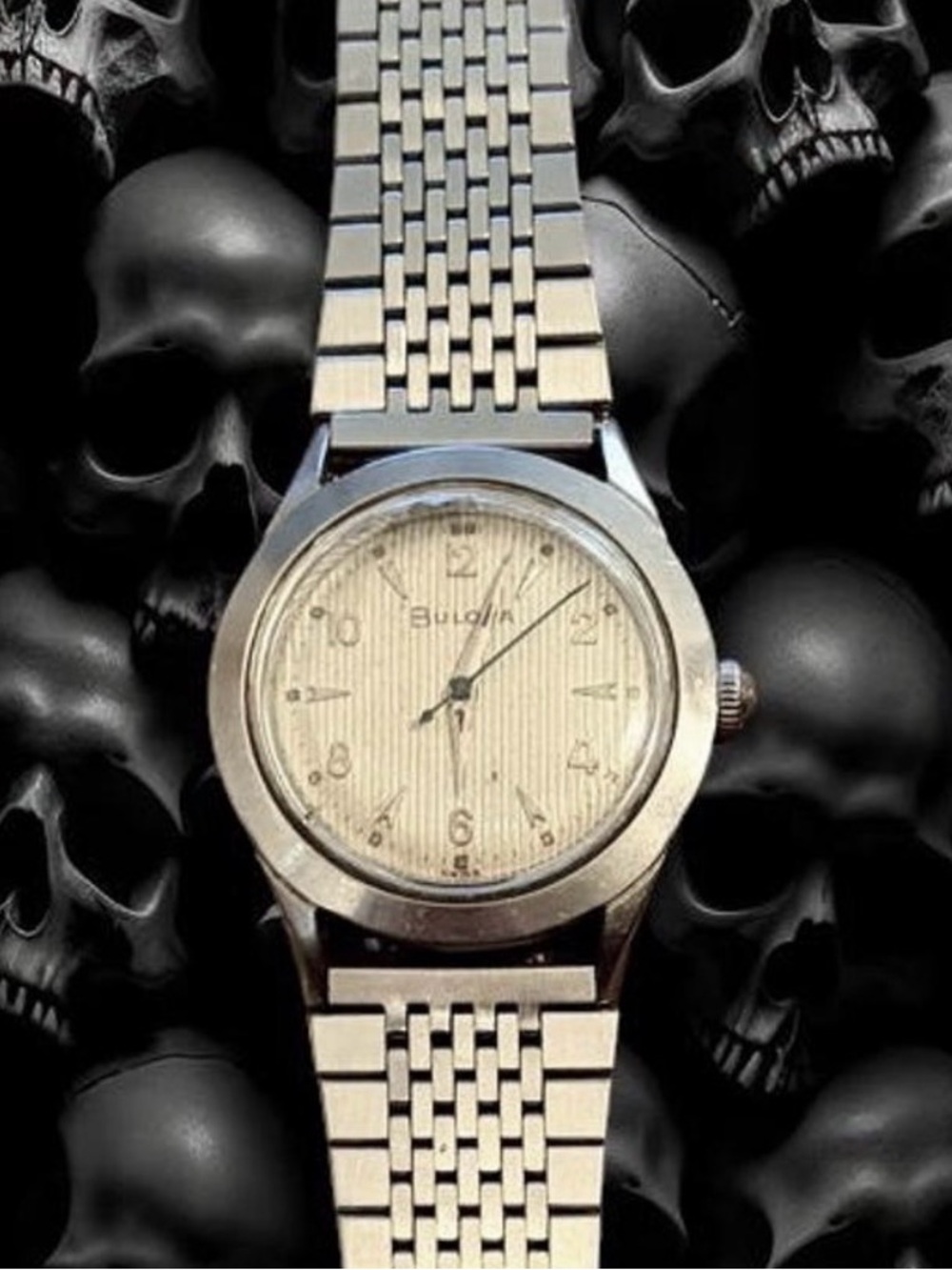 Vintage 50’s Bulova “Phantom” Men’s Mechanical Watch-Stainless